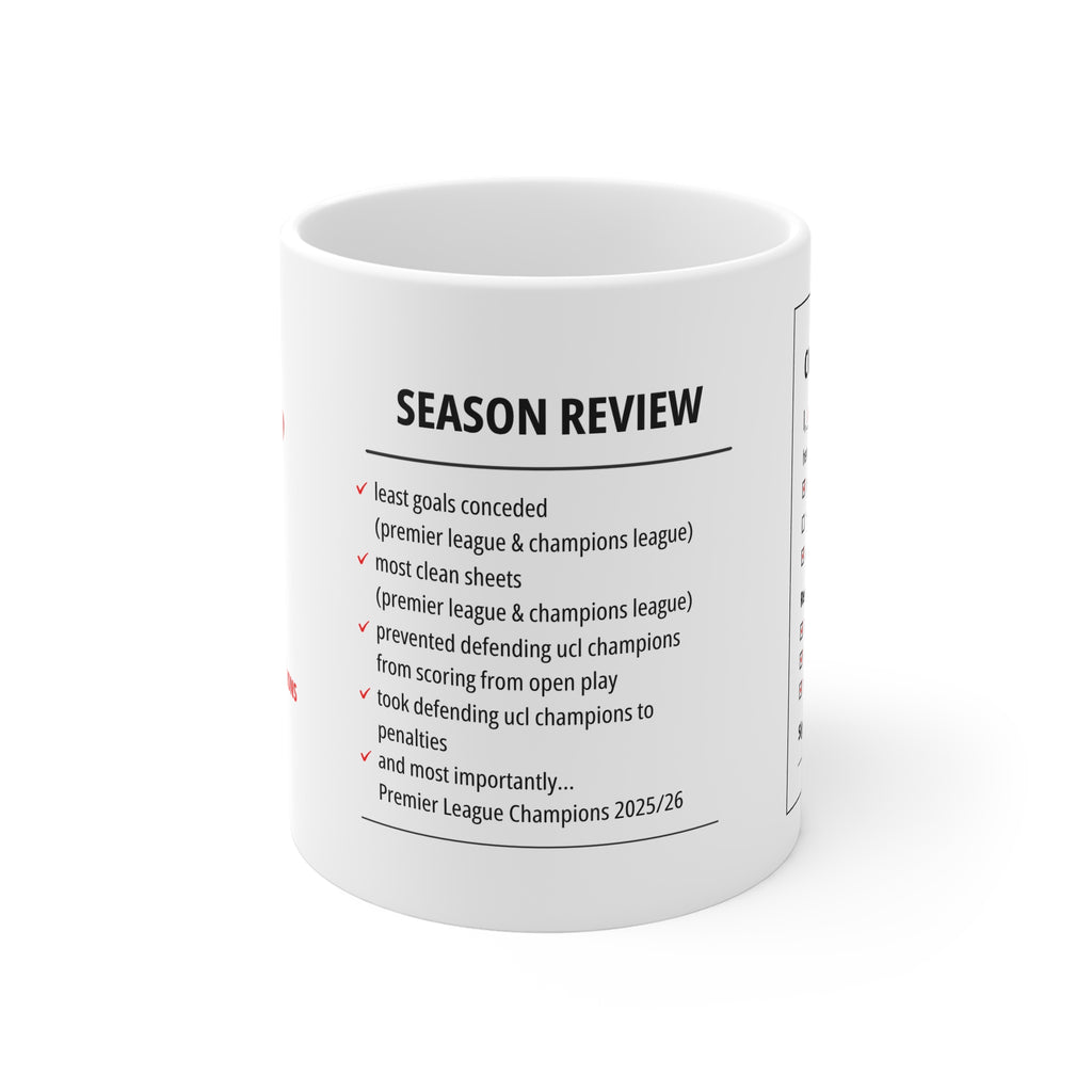 2025/26 Arsenal Correction Form Mug
